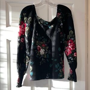 Square neck blouse